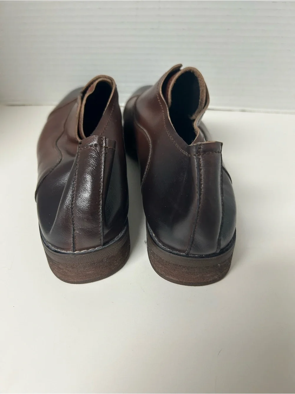Handmade Leather Ombre Cap Toe Laceless Oxfords / Loafers | Fits US W 8 - 8.5
